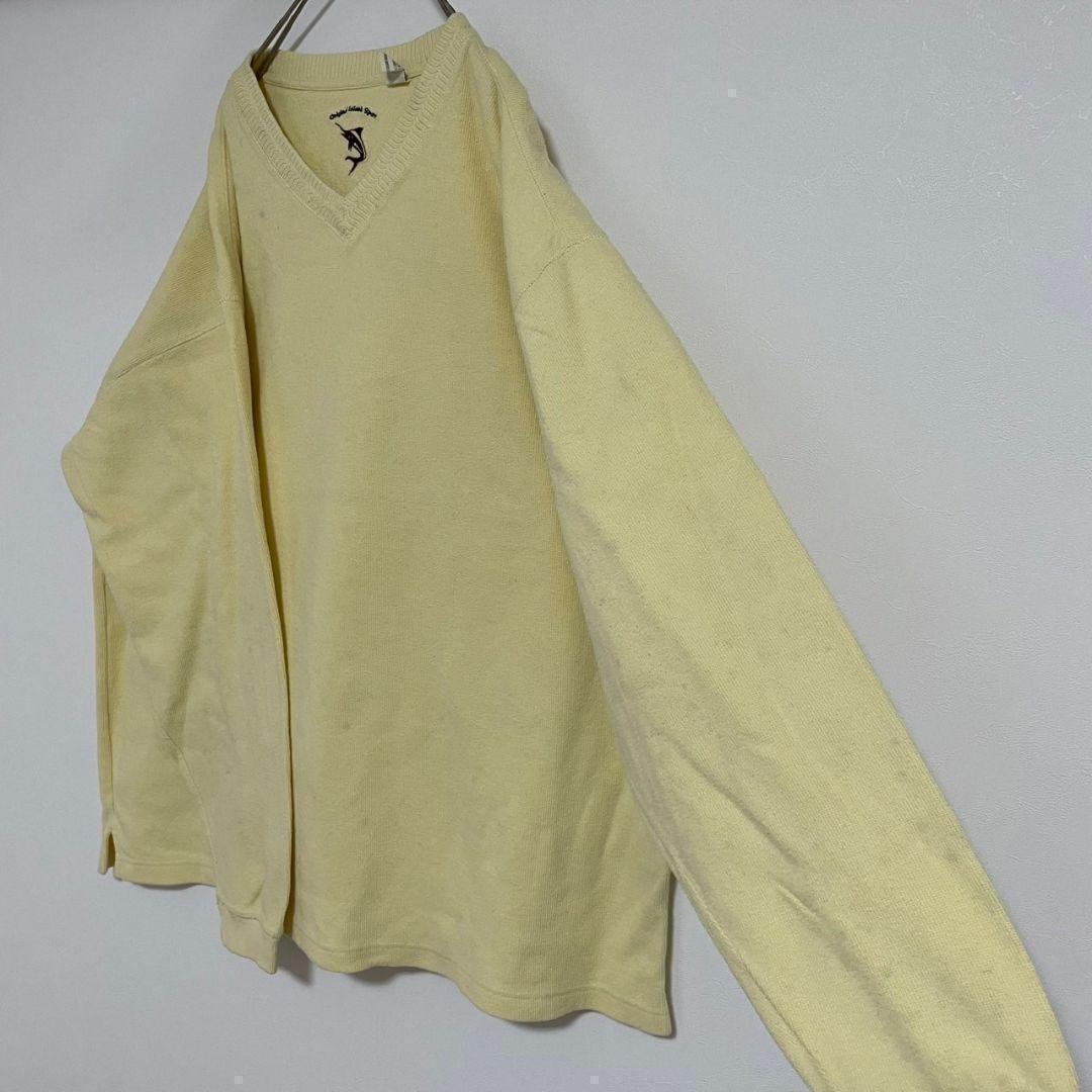 YAN56【US輸入】セーター【メンズXL】長袖　クリーム色　サイズ大きめ — image 4