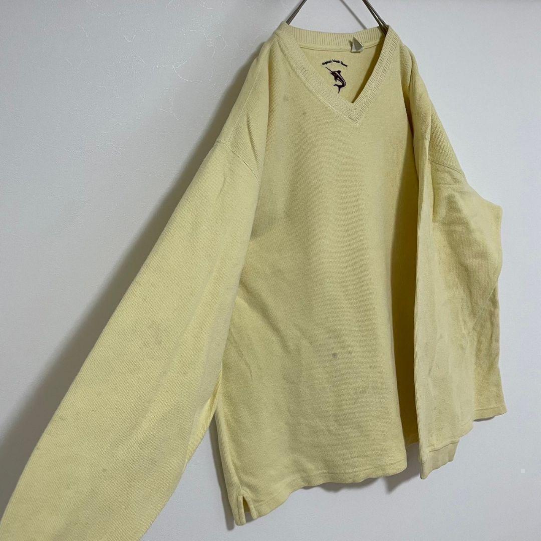 YAN56【US輸入】セーター【メンズXL】長袖　クリーム色　サイズ大きめ — image 5