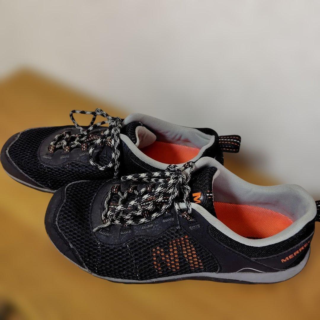 MERRELL メレル スニーカー ブラック オレンジ 25.5cm — image 2