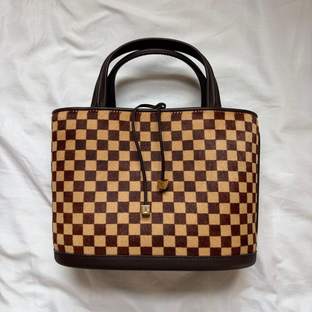 LOUIS VUITTON ダミエソバージュ ハンドバッグ ハラコレザーヴィトン — image 2