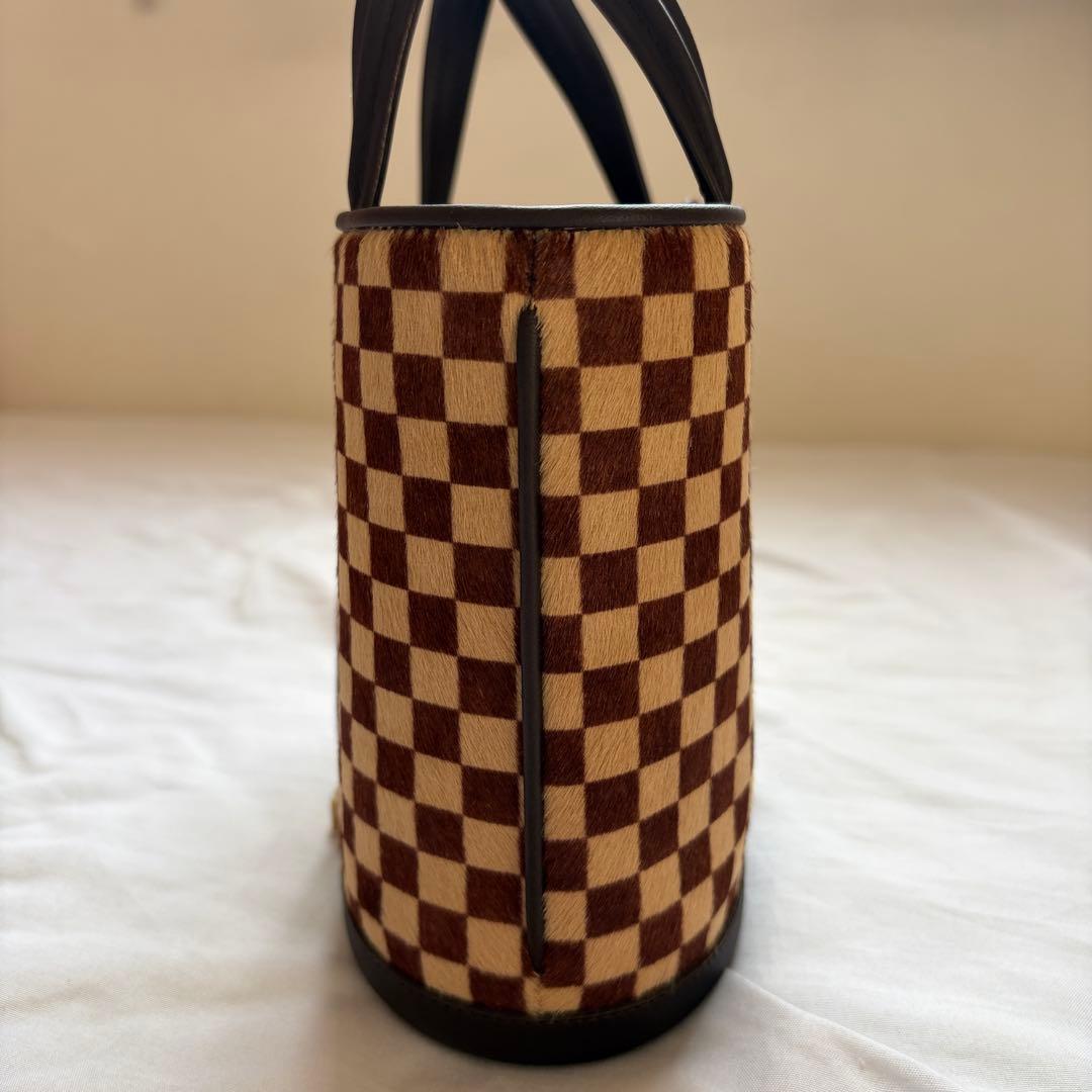 LOUIS VUITTON ダミエソバージュ ハンドバッグ ハラコレザーヴィトン — image 4