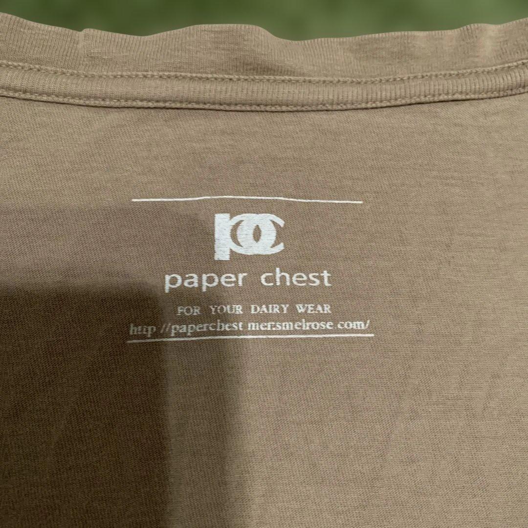paper chest Tシャツ ベージュ　中古品 — image 4