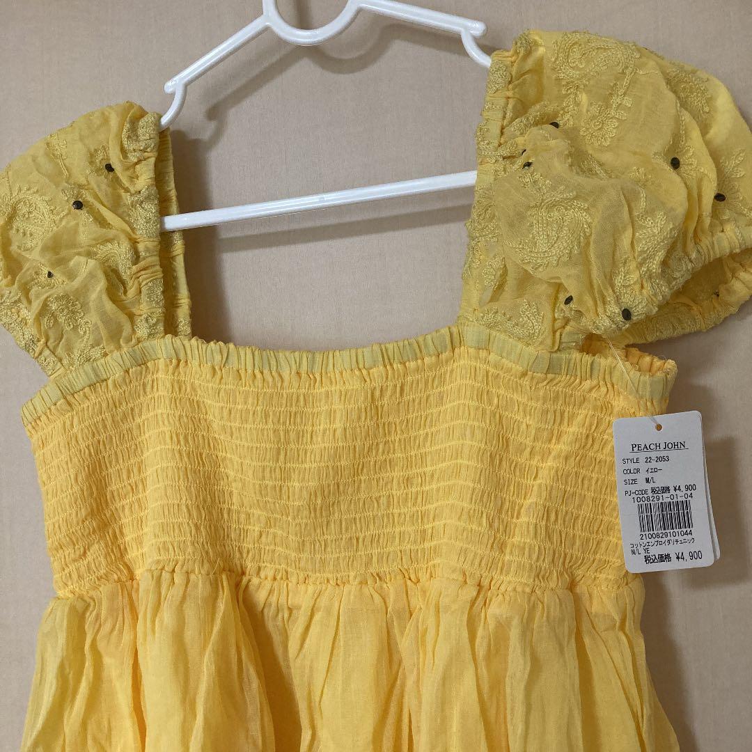 う*。様 PJピーチジョン・チュニック黄色M/L新品未使用 — image 2