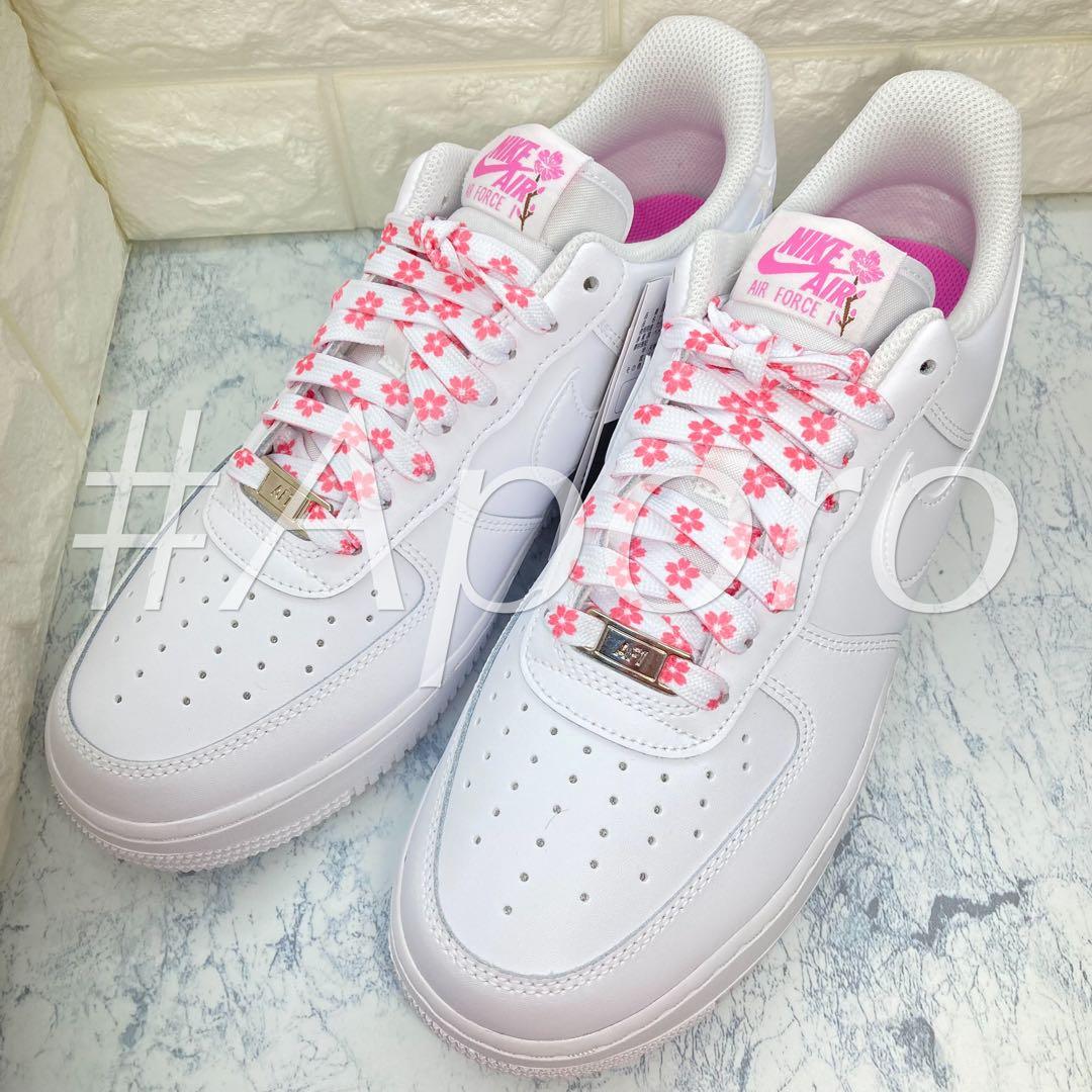 27 NIKE ナイキ AIR FORCE 1 エアフォース1 桜 ピンク — image 2