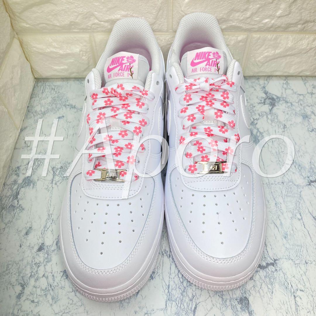 27 NIKE ナイキ AIR FORCE 1 エアフォース1 桜 ピンク — image 3
