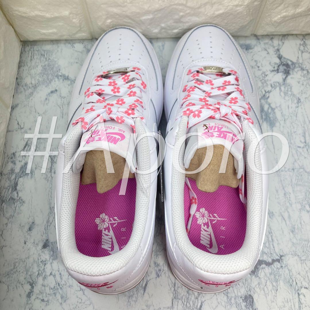 27 NIKE ナイキ AIR FORCE 1 エアフォース1 桜 ピンク — image 4