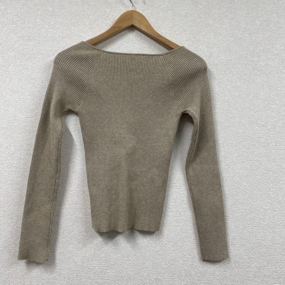 ANAP 長袖 リブニット ベージュ Fサイズ — image 3