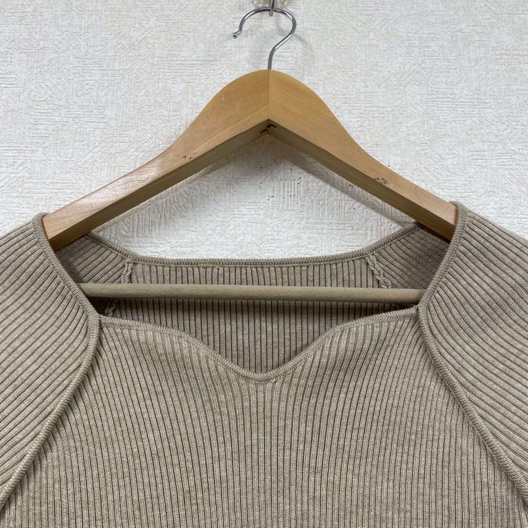 ANAP 長袖 リブニット ベージュ Fサイズ — image 4