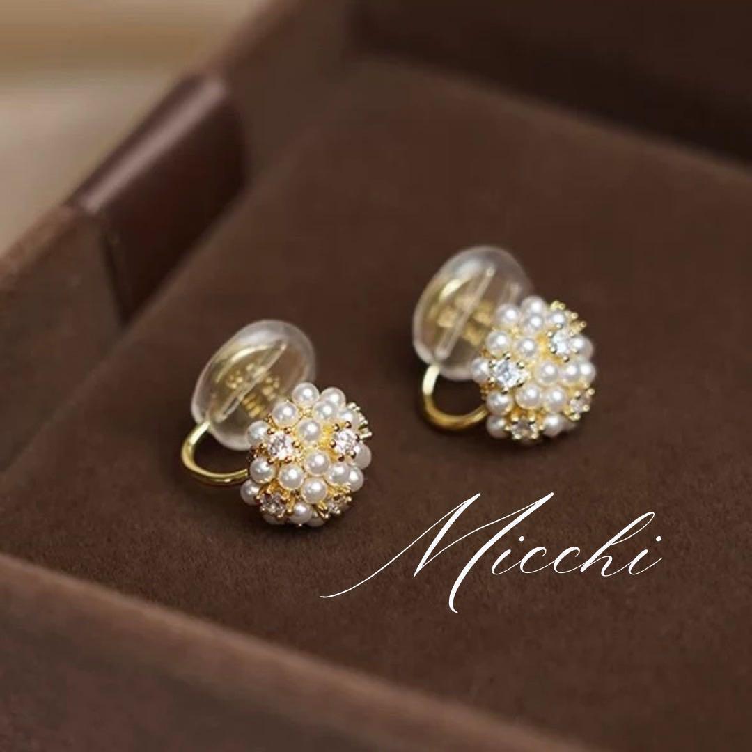 パール イヤリング レディース ジルコニア アクセサリー 結婚式 — image 5