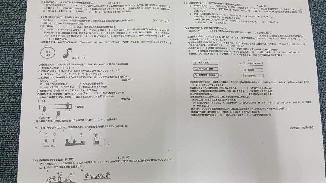 中学3年間全ての 実技教科　定期テスト過去問 音楽 美術 保健 体育 — image 2