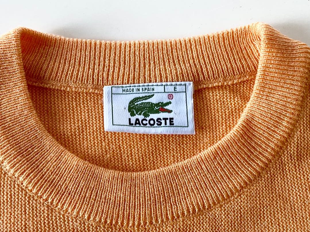 LACOSTE ラコステ ニット セーター オレンジ　Made in Spain — image 3