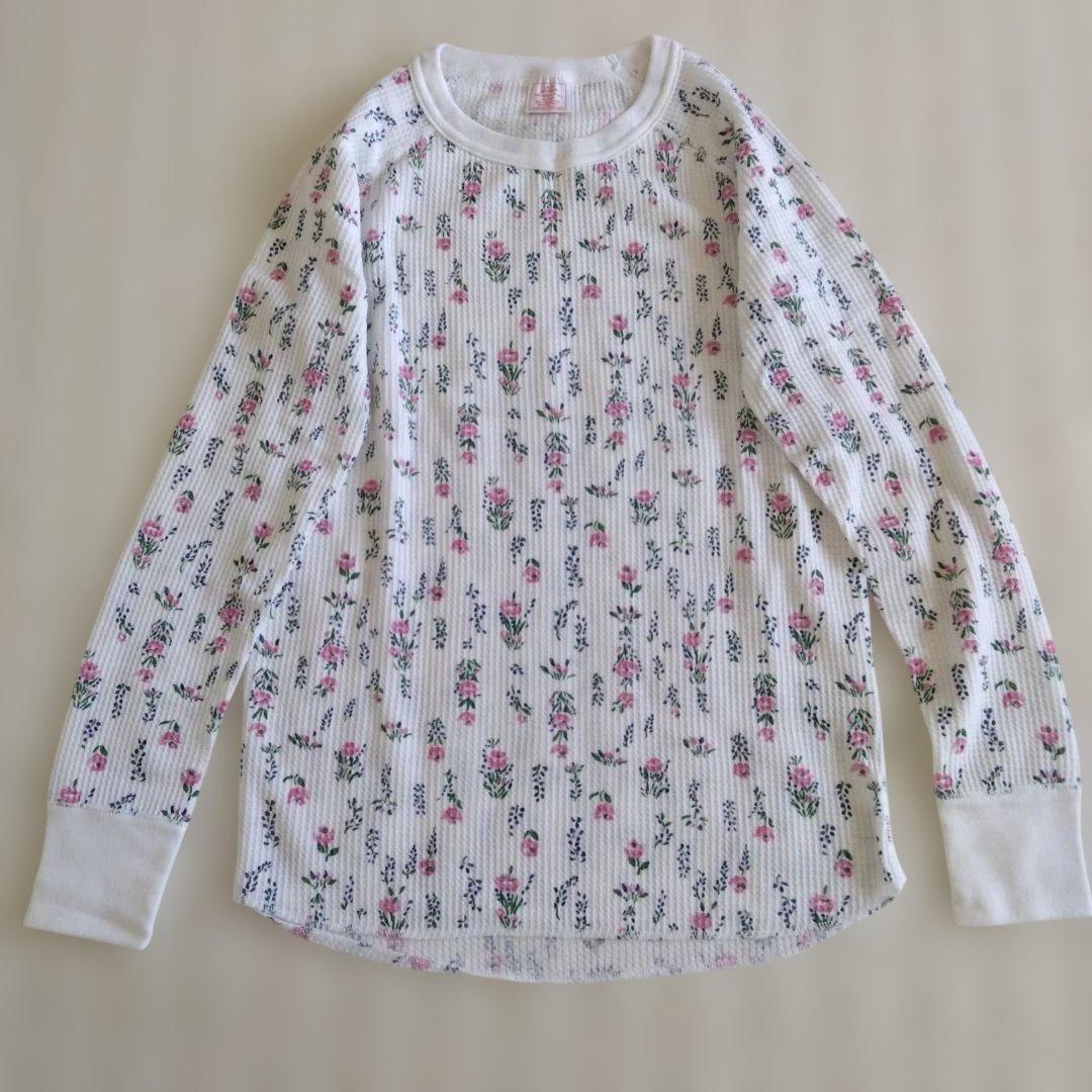 【LADY JEMORGAN】 ワッフル 長袖 カットソー　花柄　未使用 — image 3