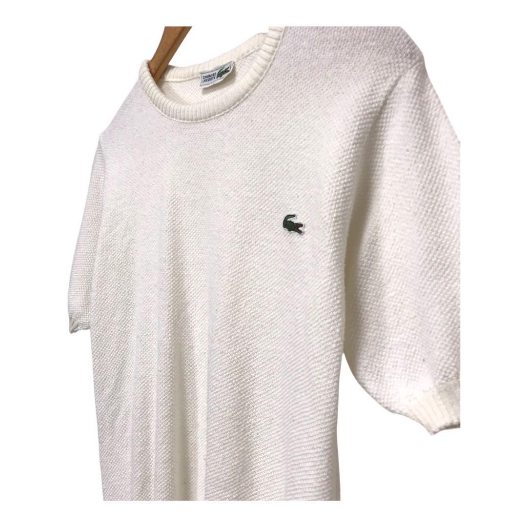 80s CHEMISE LACOSTE ラコステ　ビンテージ半袖ニットセーター — image 3
