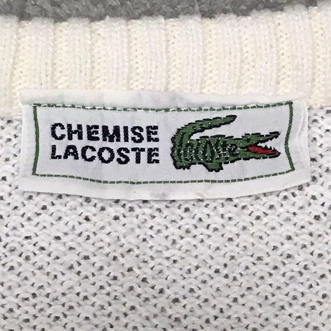 80s CHEMISE LACOSTE ラコステ　ビンテージ半袖ニットセーター — image 5