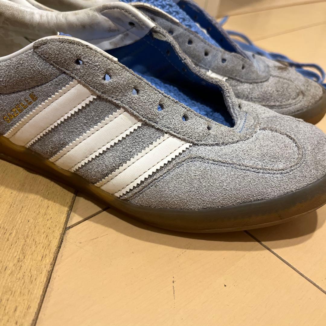 adidas Gazelle グレー/ホワイト スニーカー — image 3