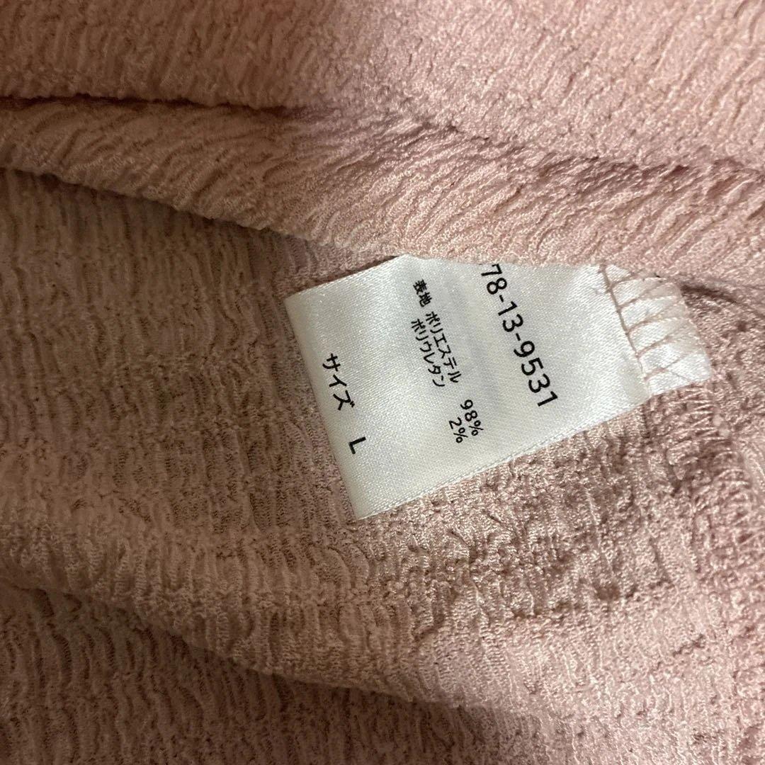 COLZA 長袖 シャーリング トップス ピンク L — image 3