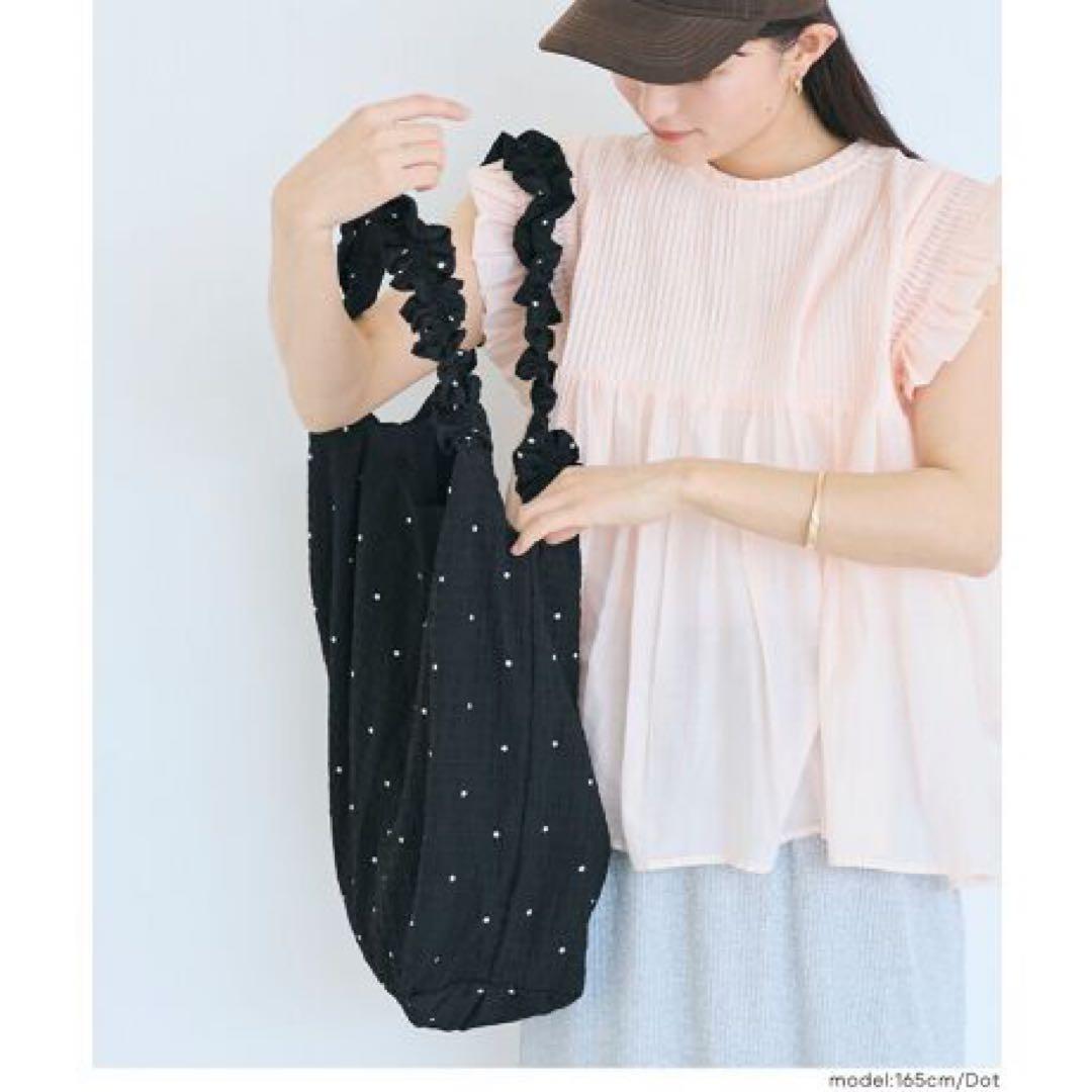 【今期完売】coca フリルトートバッグ　ドット — image 3