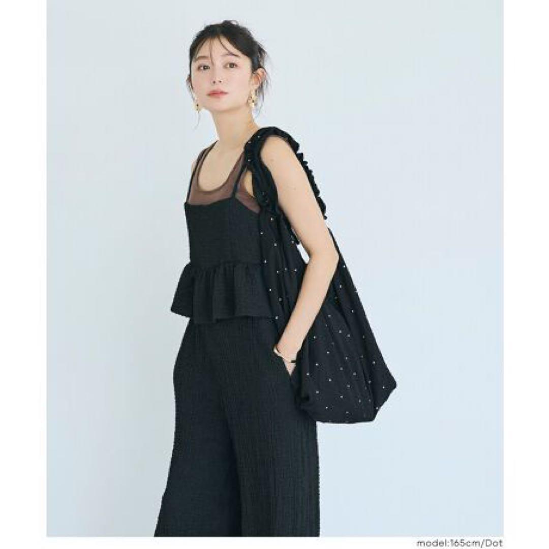 【今期完売】coca フリルトートバッグ　ドット — image 4