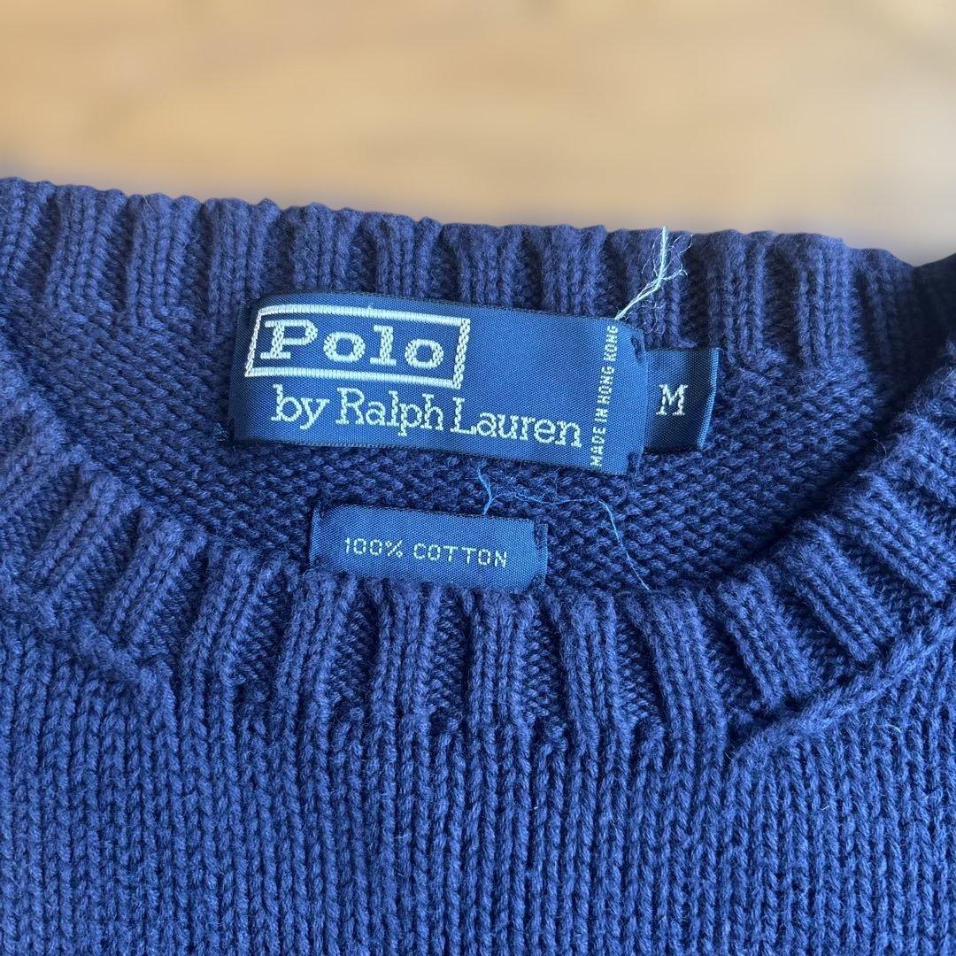 ★Polo byラルフローレン　M サマーニット　ネイビー★ — image 3