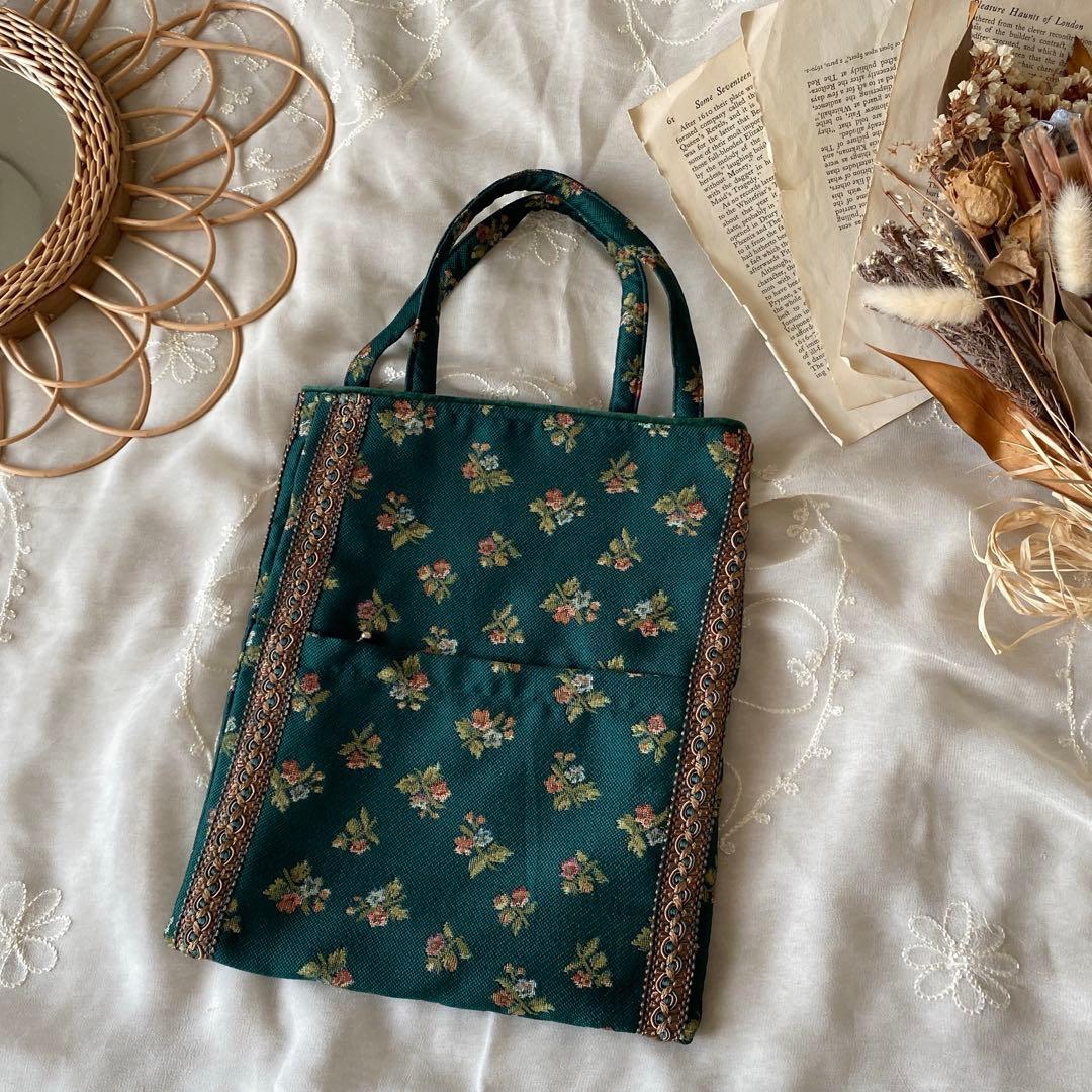 vintageレトロヴィンテージ刺繍バッグ — image 2