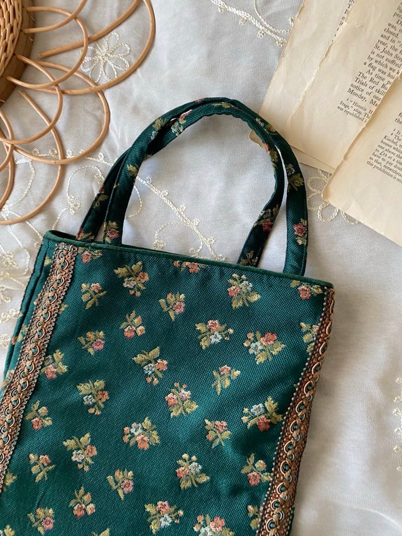 vintageレトロヴィンテージ刺繍バッグ — image 3