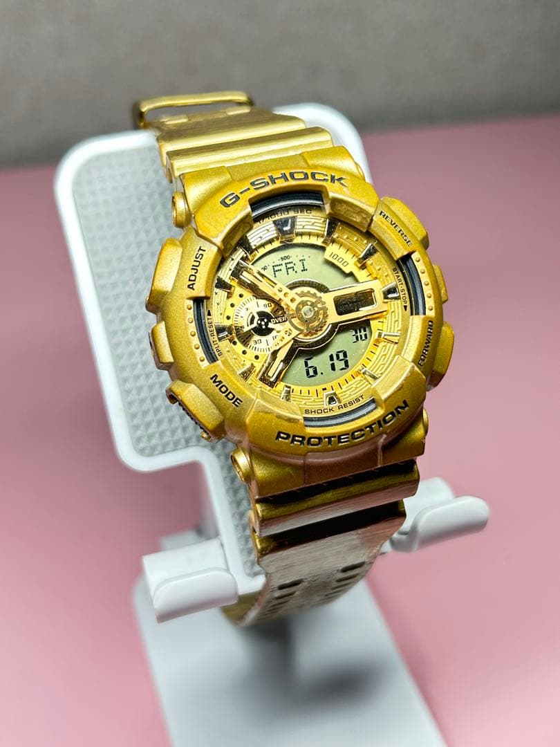 CASIO G-SHOCK ゴールド アナデジ 腕時計　電池新品　稼動品 — image 5