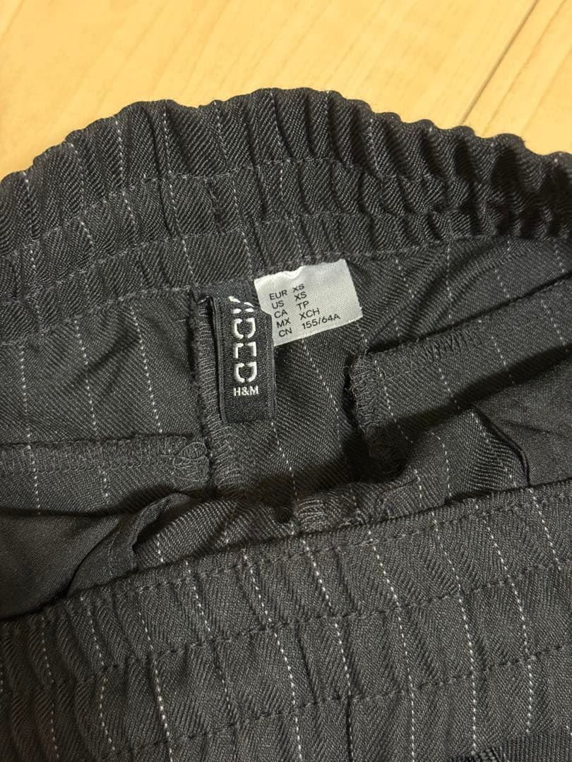 H&M ストライプ柄 ワイドパンツ イージーパンツ XS — image 3