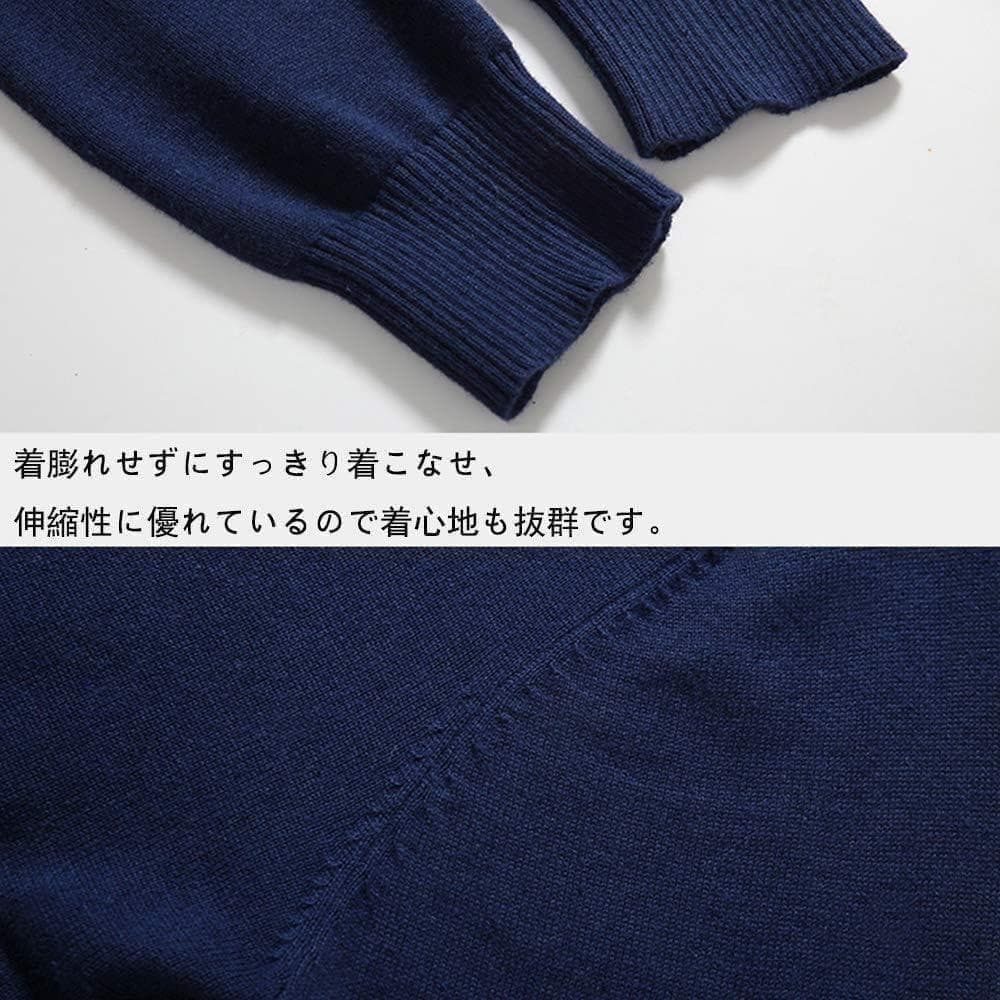 薄手ニット (M) 白 Vネック 薄手セーター シンプル 無地 カジュアル — image 5
