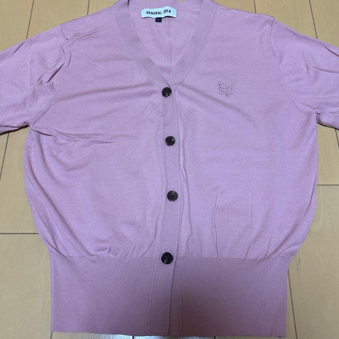 【値下げ】GENERAL IDEA Half Cardigan ピンク　Lサイズ — image 2