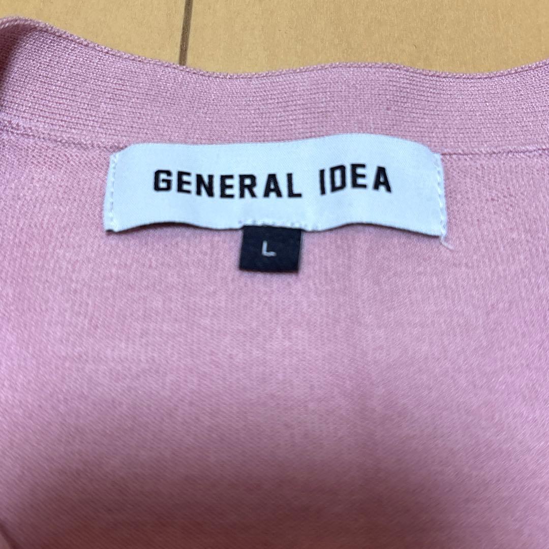 【値下げ】GENERAL IDEA Half Cardigan ピンク　Lサイズ — image 4