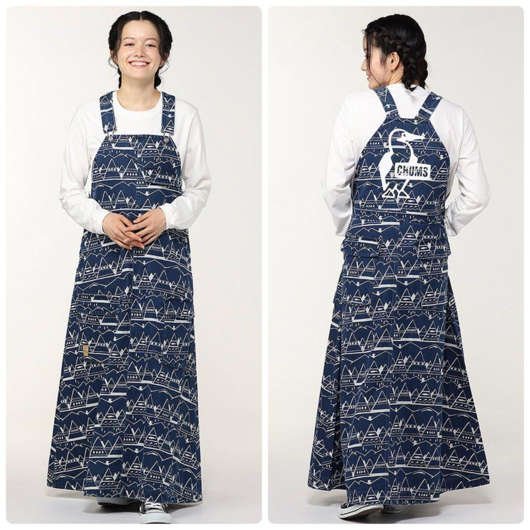 【美品】CHUMS ビーバーオールオーバーザオーバーオールスカート　Tipi — image 3