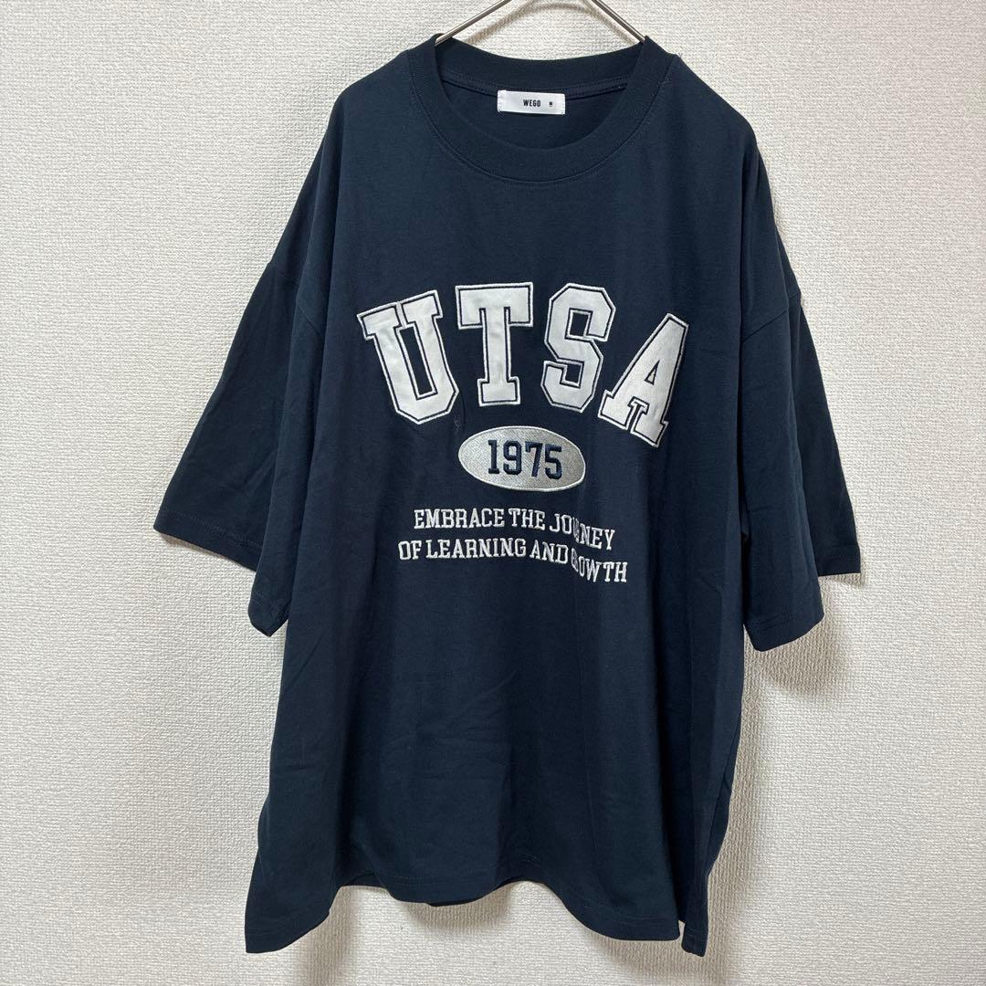 WEGO Tシャツ　半袖　M 紺　ビックシルエット　ユニセックス — image 2