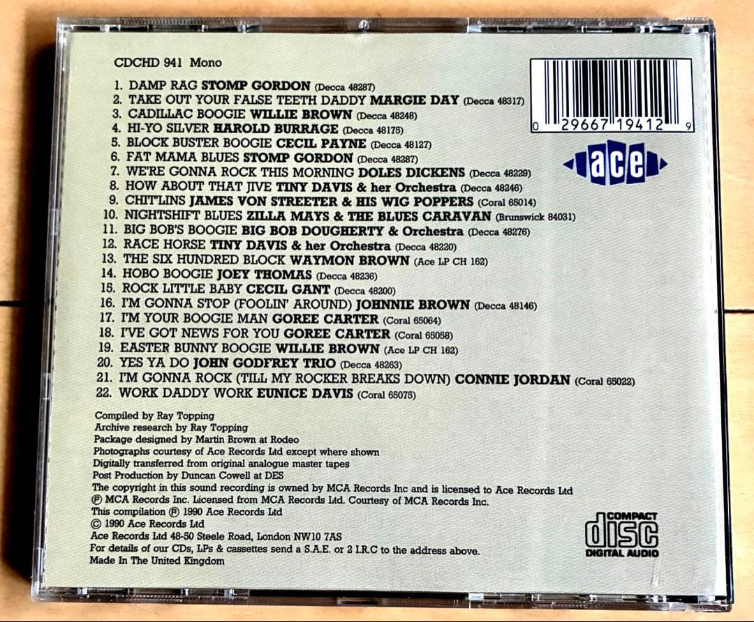 Jumpin' The Blues CD Ace Records — image 2