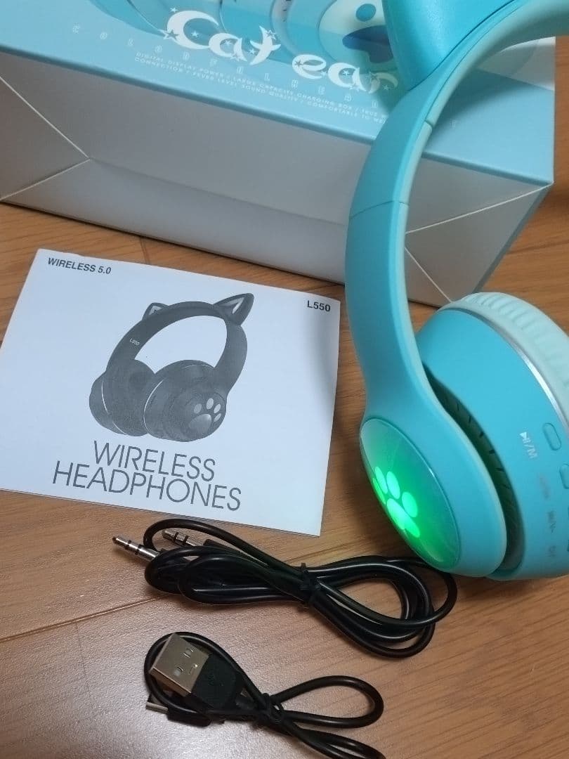 猫耳 ヘッドセット ヘッドフォン イヤフォン ゲーミング コスプレ ワイヤレス — image 3