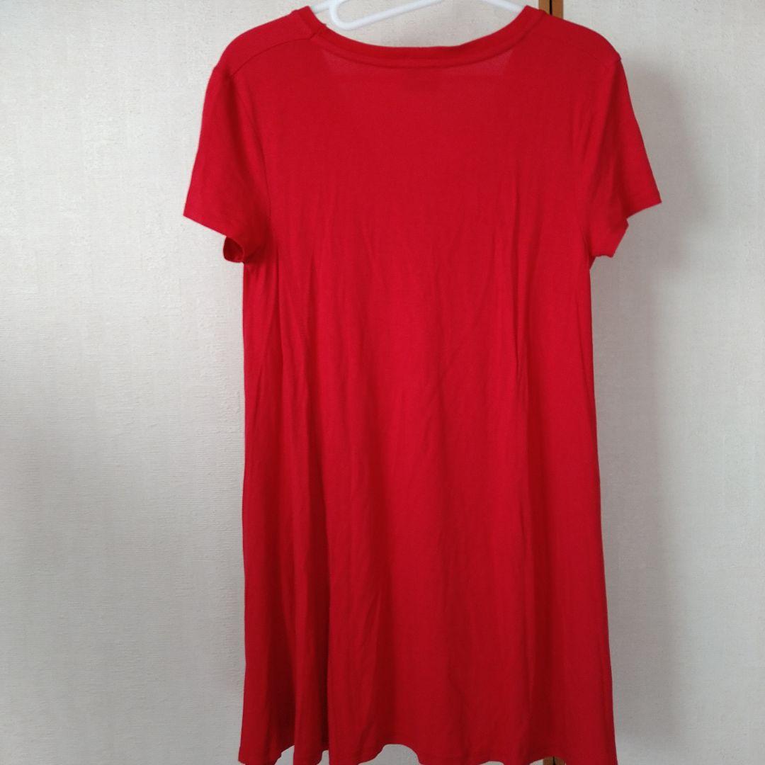 ZARA半袖 チュニック レッド Sサイズ — image 2