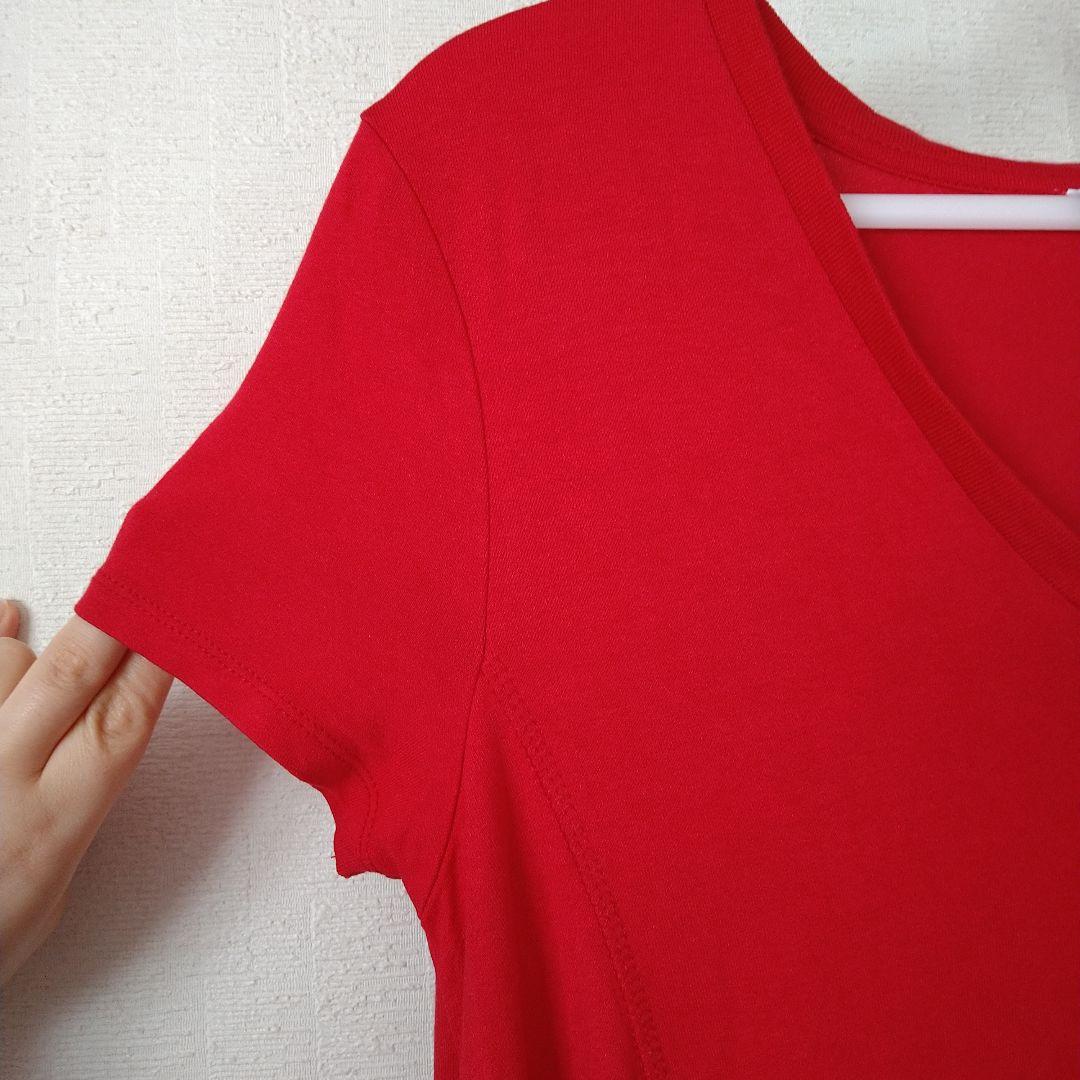 ZARA半袖 チュニック レッド Sサイズ — image 4