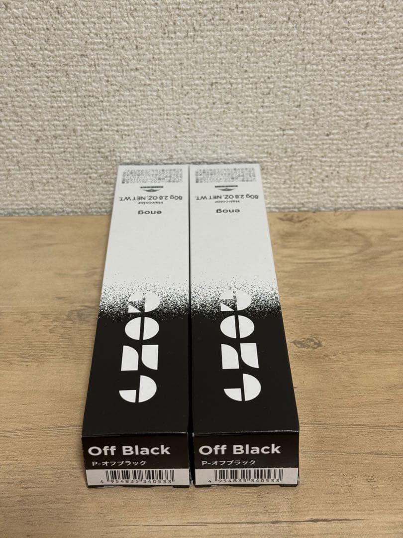enog ヘアカラー剤 P-オフブラック 2本セット — image 2