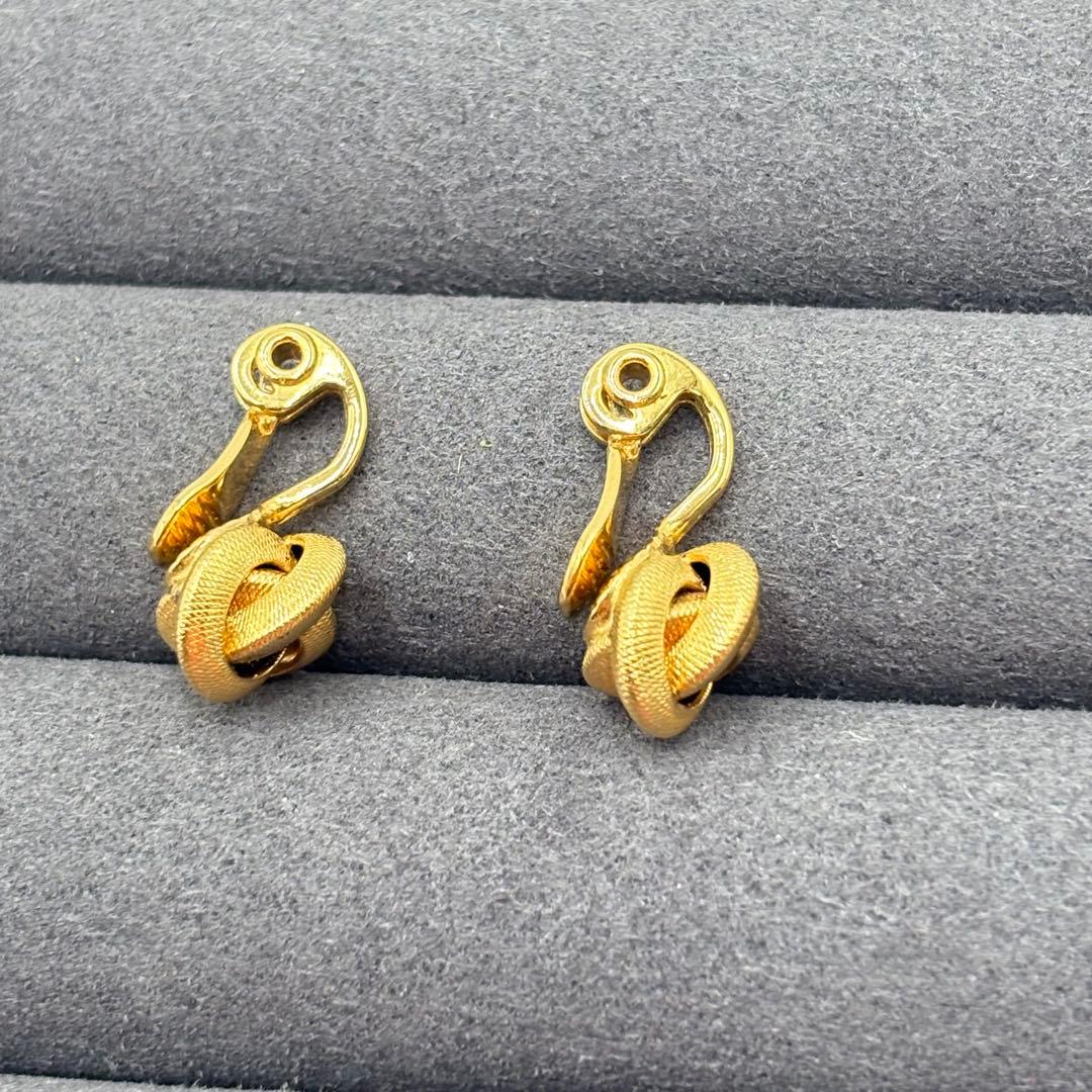 MONET モネ イヤリング ゴールド ノットデザイン ヴィンテージ 美品 — image 5