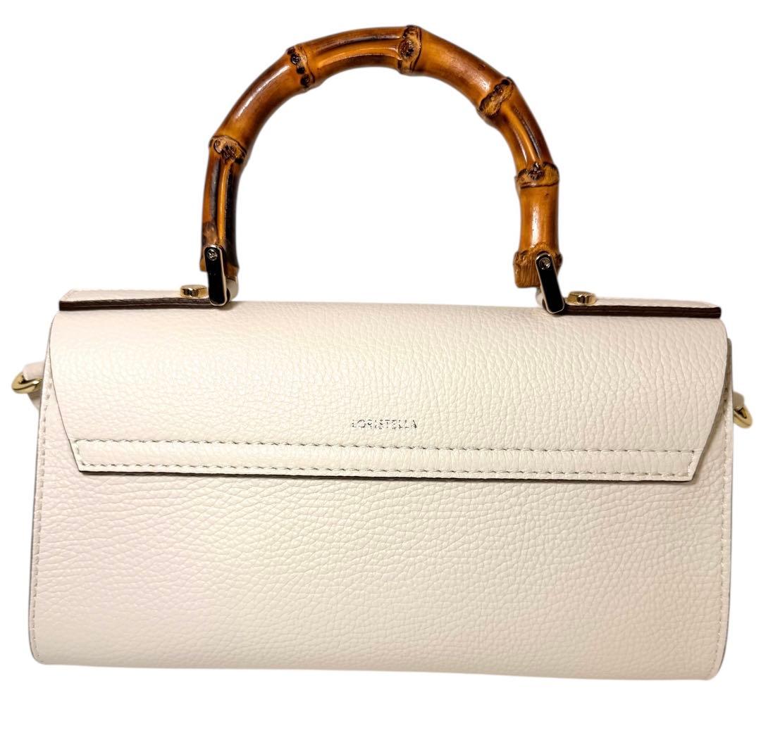 美品☆loristellaバッグ ショルダー 2WAY レザーバッグ ホワイト — image 3