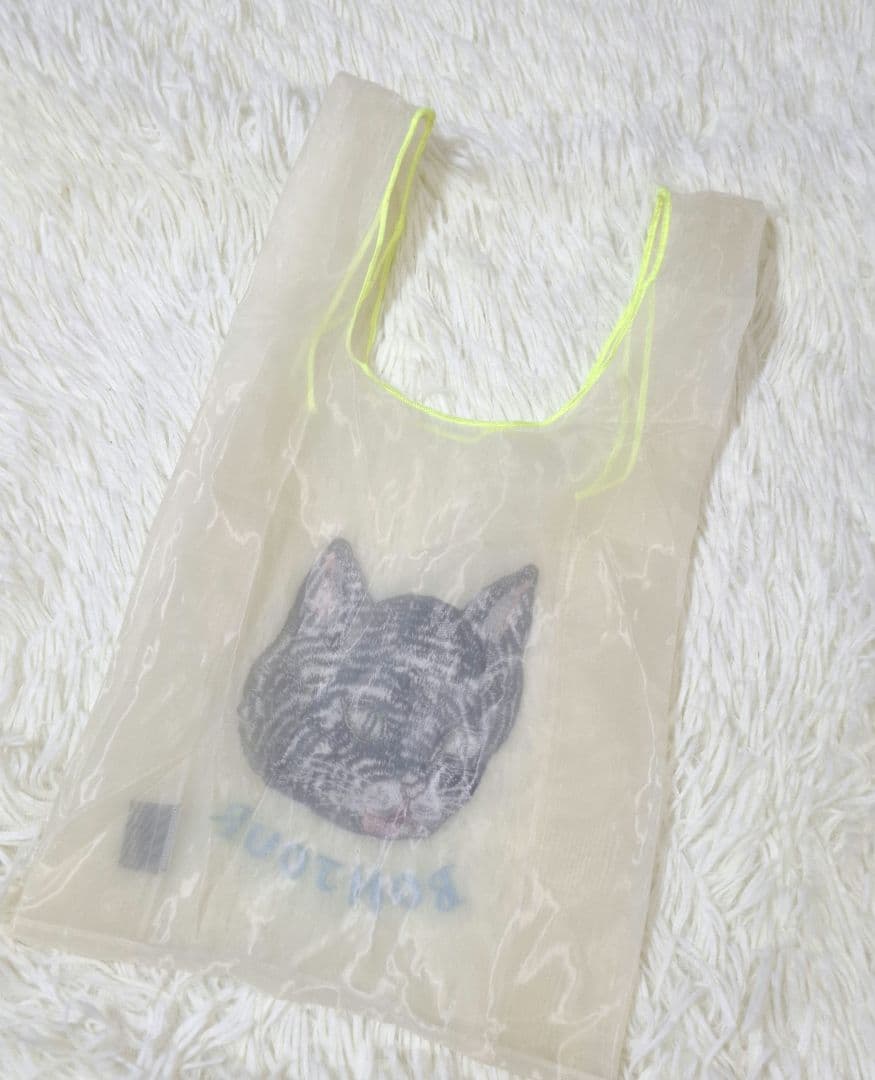 Nathalie Lete 猫刺繍 オーガンジーバッグ — image 2