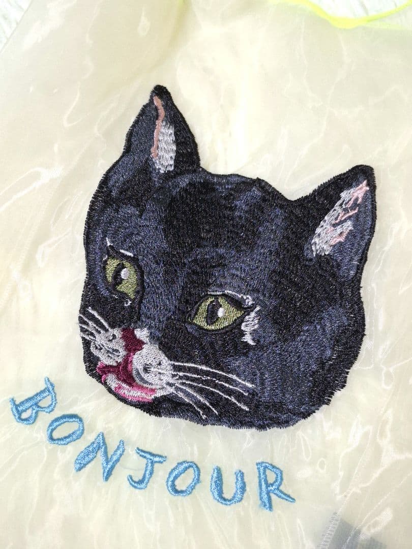 Nathalie Lete 猫刺繍 オーガンジーバッグ — image 3