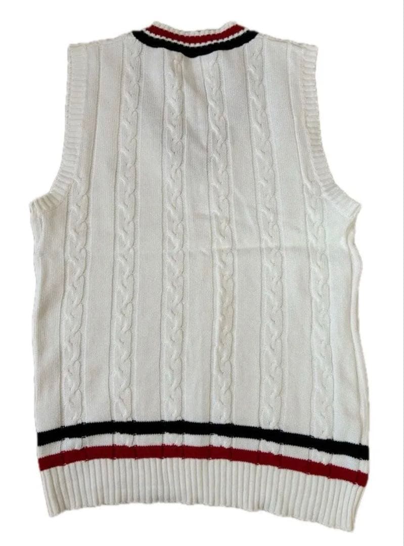 Comon Golf チルデンニットベスト ホワイト XL — image 4