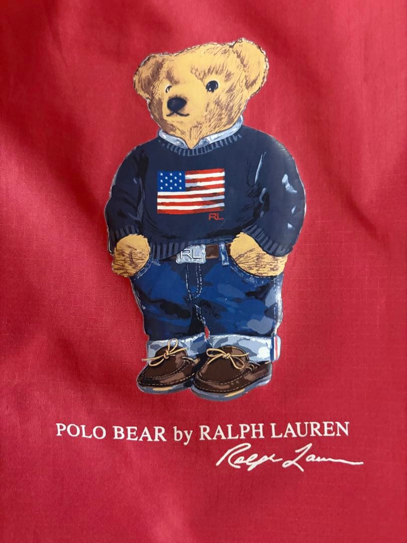 POLO RALPH LAUREN ポロベア ポケッタブルエコバッグ レッド — image 2