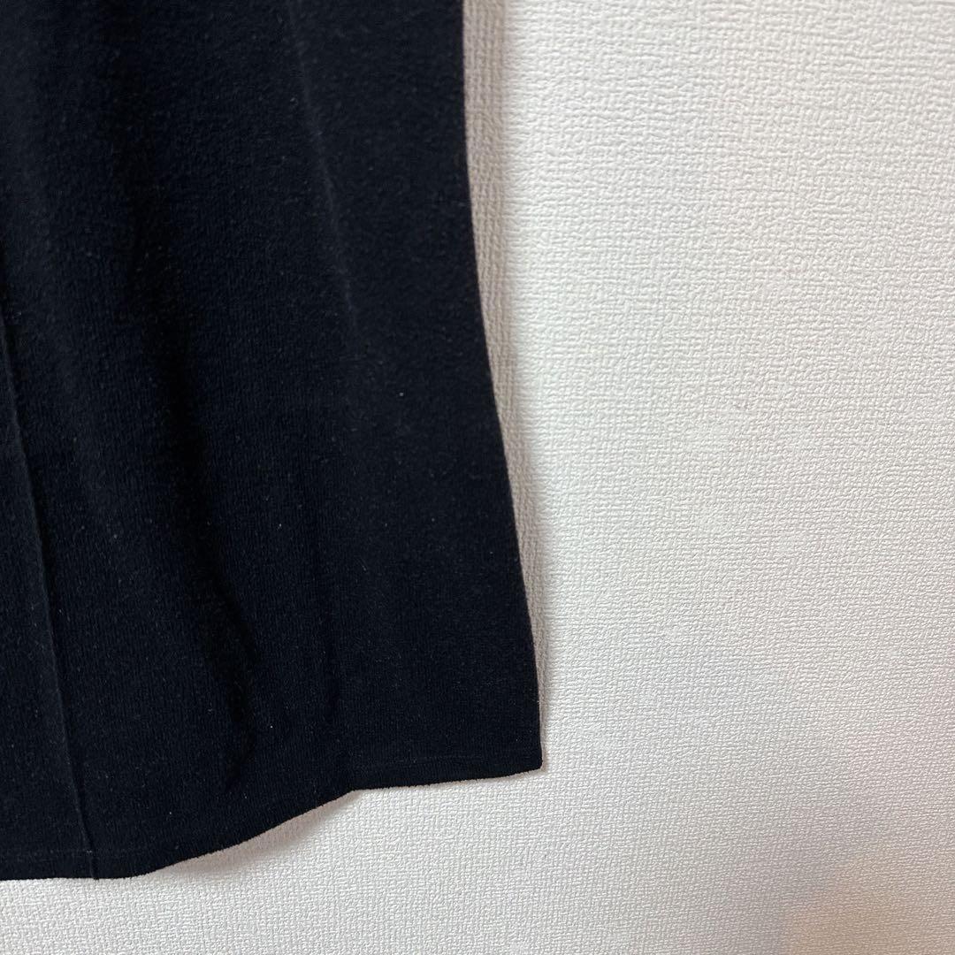 【ZARA ザラ】　コットンニットワンピース　ミニ丈　ブラック　S 半袖 — image 5