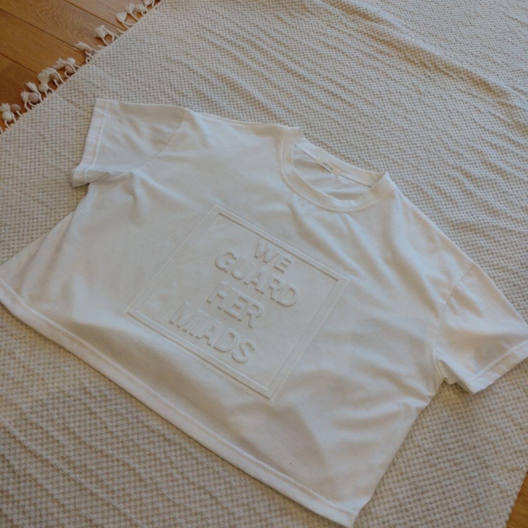 INOLVE イノールヴ エンボスロゴ Tシャツ ホワイト 白 【美品】 — image 5
