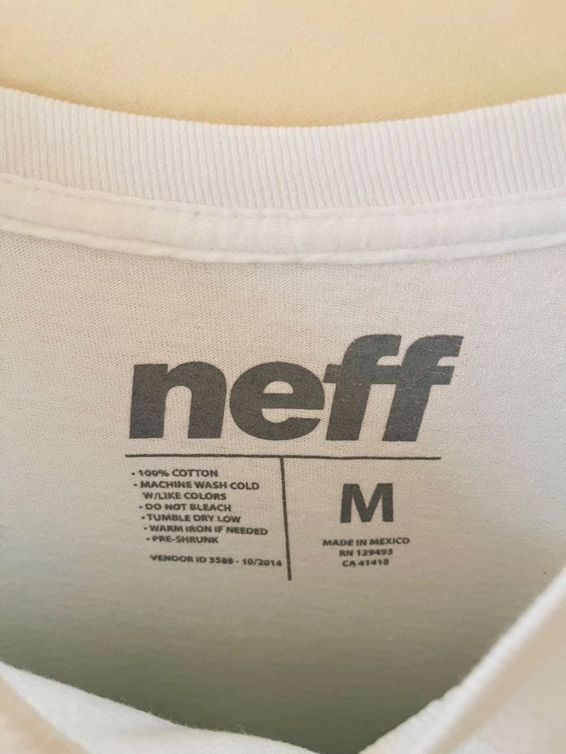 No.6981 NEFF 総柄アニマルプリントTシャツ M ホワイト ストリート — image 2