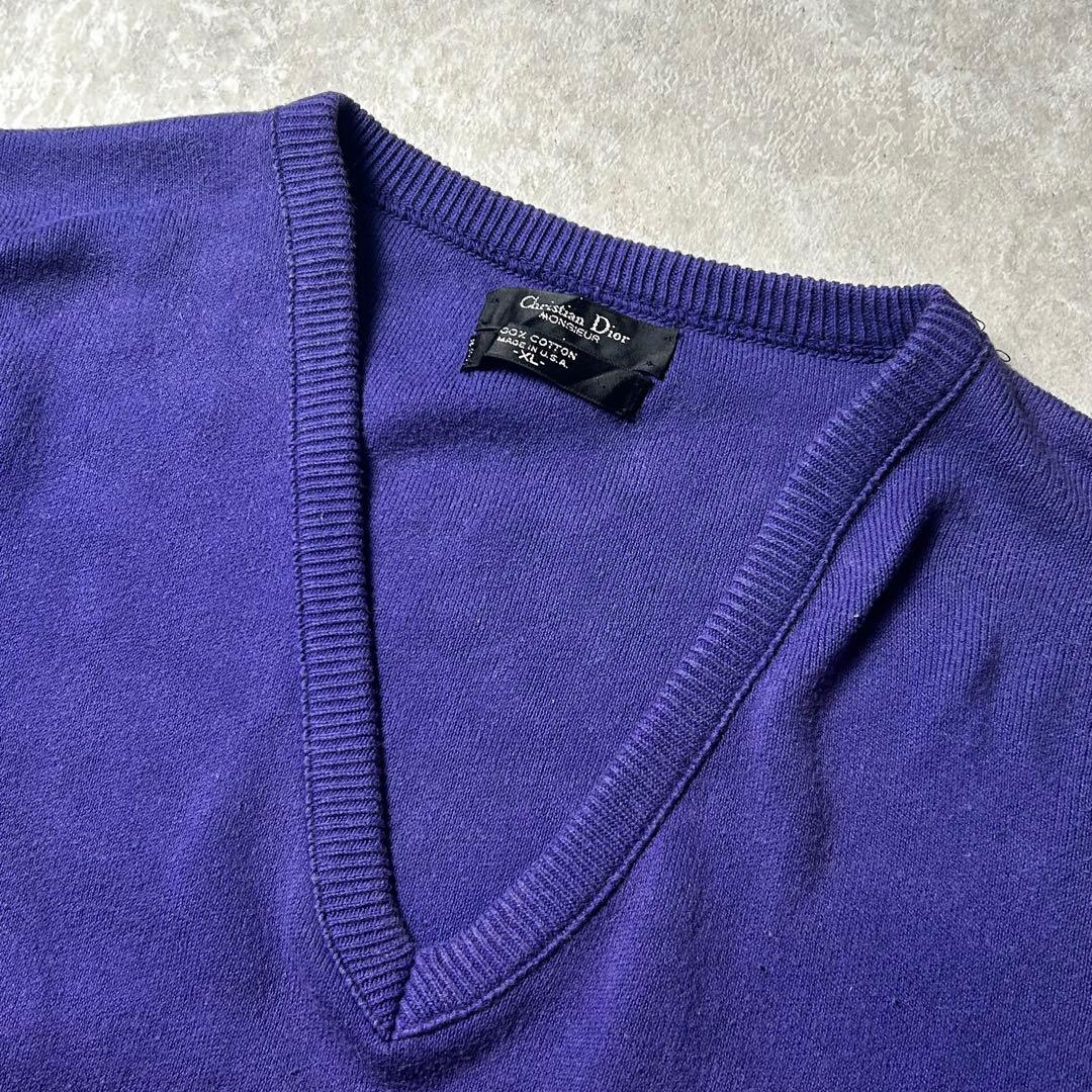 vintage USA製 Christian Dior コットンニットセーター — image 3