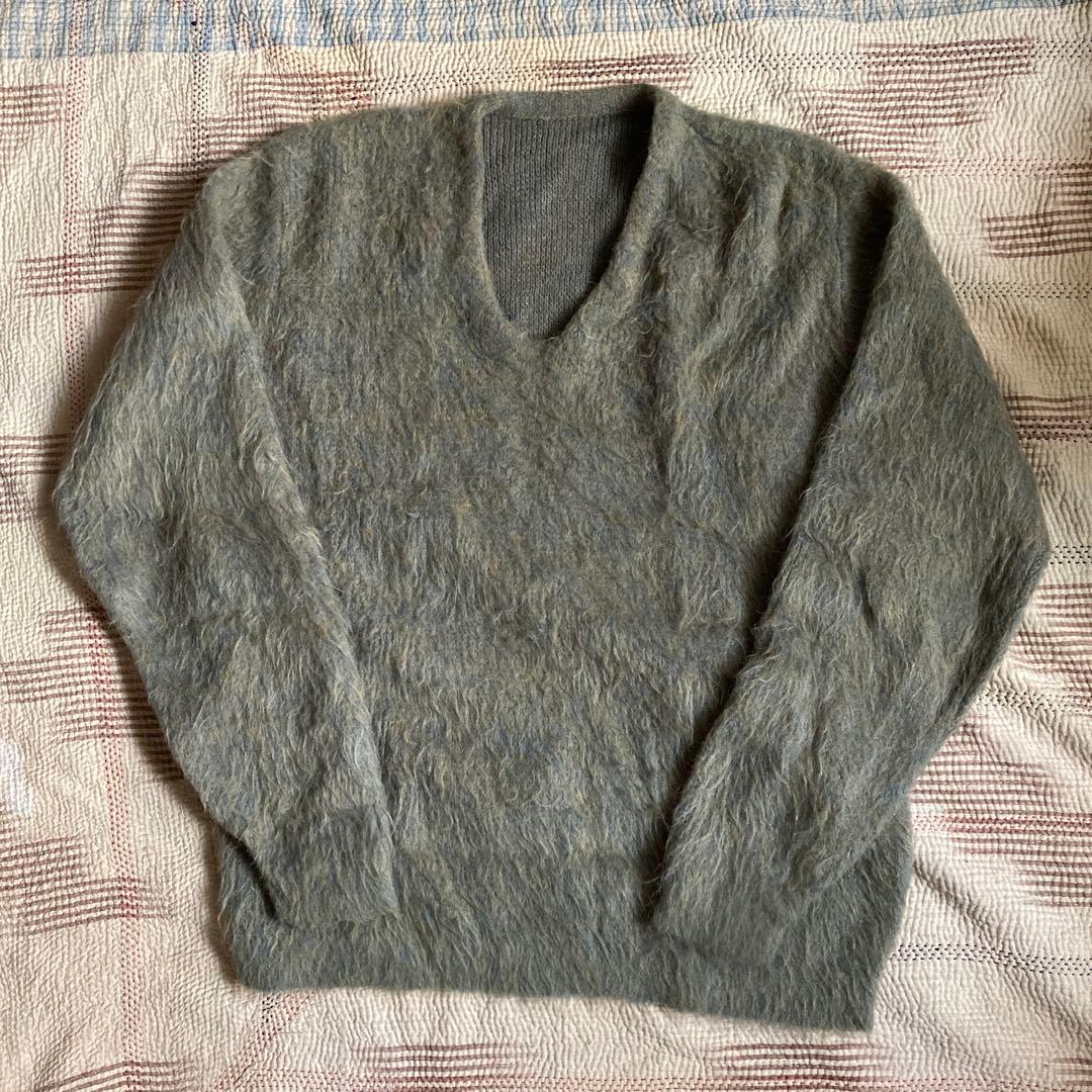 60s V Neck Mohair Sweater グランジ ニルバーナ — image 2