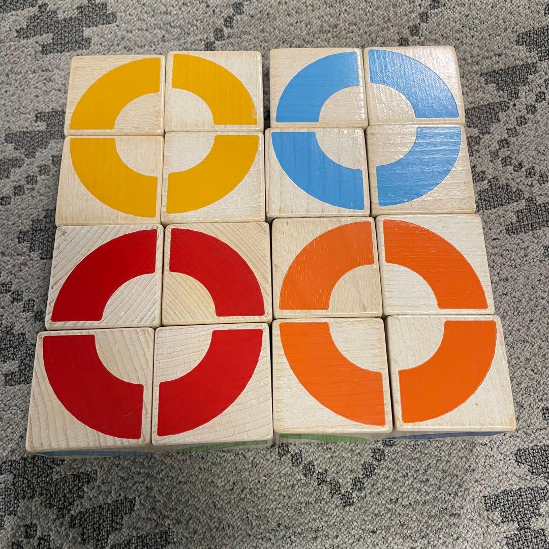 HABA 知育玩具 4×4cm 16ピース 箱なし — image 2