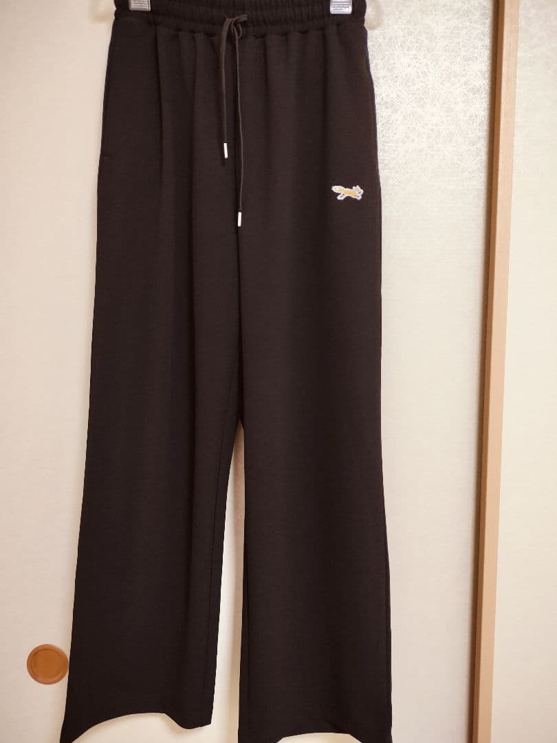 ペニーズ　THE　FOXロゴワンポイントイージーパンツ　S　ブラック — image 2